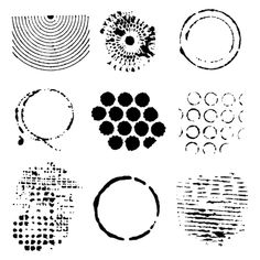 different shapes and sizes of circles