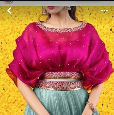 Blouse Tops Designs, Simple Frock Design, Model Top, New Saree Blouse Designs, Traditional Blouse Designs, Fashionable Saree Blouse Designs, Cutwork Blouse Designs