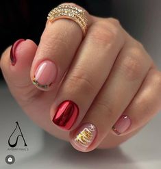 Beauty Hacks Nails, Hippie Nails, Work Nails, Short Acrylic Nails Designs, Xmas Nails