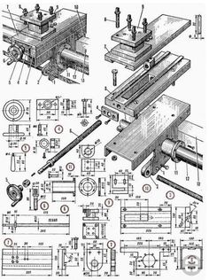 the diagram shows how to make a woodworking machine