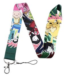 a lanyard strap with cartoon characters on it