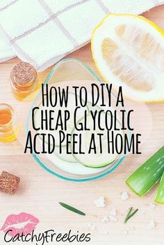 #Savemoney and time on expensive #acidpeel treatments by making this #natural #DIY #glycolic acid peel at home! #SpoilYourselfSunday #skincare #skin #beauty Natural Aging Skin Care, Skin Peeling On Face, Glycolic Acid Peel, Glycolic Peel, Acid Peel, Face Peel, Facial Peel, Peeling Skin