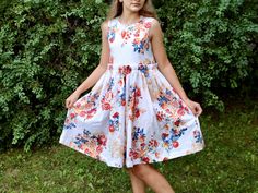 Geranium — Made by Rae Free Pattern Download, Neck Bow, Sewing For Beginners, Geraniums, Sewing Dresses