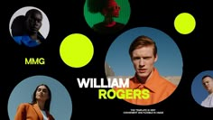 the poster for william roger's upcoming show