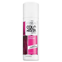 L'Oréal Paris Colorista Spray #HOTPINK100, Hot Pink 100 Pink Hair Spray, Loreal Colorista, Temporary Hair Color Spray, Drugstore Hair Products, Hair Color Spray, Temporary Hair Dye, Hair Color Options, Temporary Hair Color, Color Spray