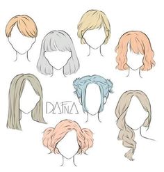 the different types of wigs for women with long hair and ponytails on them