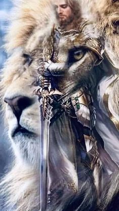 Jesus Christ Artwork, Heaven Art, Angel Warrior, Prophetic Art, Lion Pictures, Pictures Of Jesus Christ, Christian Pictures, San Michele