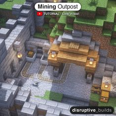 a screenshot of a minecraft map with the text,'minecraft how to build a mini - town '