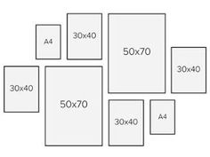 the size and width of each square is shown