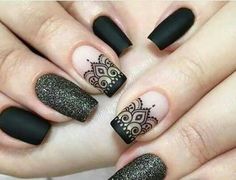 Black And White Nails, Nails Desing, Beautiful Nail Art, Creative Nails, Nail Stamping, Nail Polishes