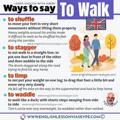 an english poster describing how to walk