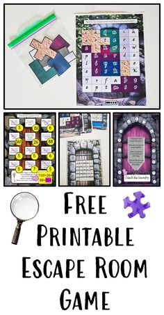 free printable escape room game for kids to play in the house or at home