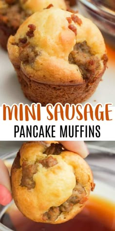 these mini sausage muffins are so good they're made in the microwave