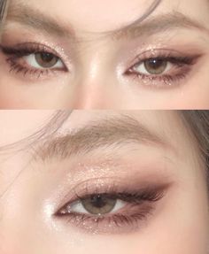 Makeup Ala Korea, Makeup Asia, Membentuk Alis, Cute Eye Makeup, Doll Eye Makeup, Korean Eye Makeup, Ethereal Makeup, Pinterest Makeup, Dope Makeup