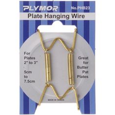 the plymor plate hanging wire is gold