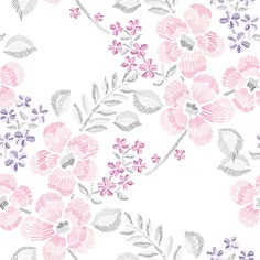 pink and purple flowers on white background stock photo edit now for free flower wallpaper