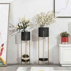 Bring life and style to your home or office with the gorgeous Lizeth modern nordic multi-level planter! Made from premium iron metal. Available in a range of colors and sizes, sold individually. Modern Planters, Monstera Plant, Iron Metal, Flower Stands, Wall Planter, Snake Plant, House Numbers, Planter Boxes, Hanging Planters