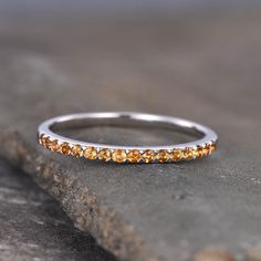 Half Eternity Citrine Ring 925 Sterling Silver Ring Citrine | Etsy Citrine Wedding Band, Citrine Birthstone Ring, Citrine Wedding Ring, Citrine Wedding, Birthstone Band, Yellow Citrine Ring, November Birthstone Ring, Handmade Engagement Rings, Half Eternity Band