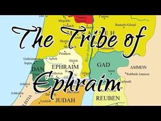 the tribe of ephram with an image of a map in black and white