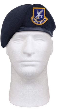 Air Force Security Forces, Military Beret, Army Navy Store, White Falcon, Military Accessories, Military Drawings, Security Forces, Hat Beret, Safety Clothing