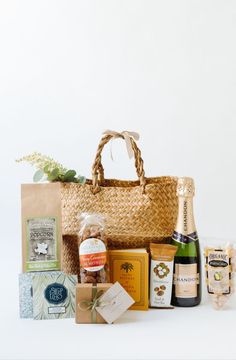 Santa Barbara Welcome Basket Welcome Gift Basket, Welcome Basket, Wedding Welcome Gifts, Non Perishable, Belly Basket, Auction Ideas, Nut Snacks, Snack Gift, Themed Gift Baskets