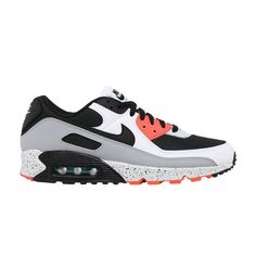 Find NIKE Air Max 90 ' Turf Orange on Editorialist. Air Max 90 'Black Turf Orange' Nike Air Max 90 Black, Air Max 90 Black, Nike Air Max 90, Saucony Sneaker, Mens Shoes Sneakers, Orange Black, Air Max, Nike Air Max, Nike Air