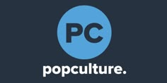 the logo for pc culture, which is designed to look like a blue circle with white letters