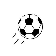 a soccer ball flying through the air