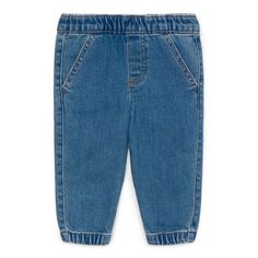 Get ready to rock the playground in style with these Garanimals Denim Joggers. These cool joggers combine the classic look of denim with the comfort of jogger pants, create the ultimate trendy and versatile piece for your little one's wardrobe. Whether he's cruising in his stroller or exploring the house, these joggers are up for any adventure. Only at Walmart. Size: 18M.  Color: Blue.  Gender: male.  Age Group: infant. Cool Joggers, Patchwork Sweatpants, Baby Boy Pants, Boy Sweatpants, Jogger Pants Casual, Baby Bottoms, Casual Sweatpants, Boys Denim, Fitted Joggers