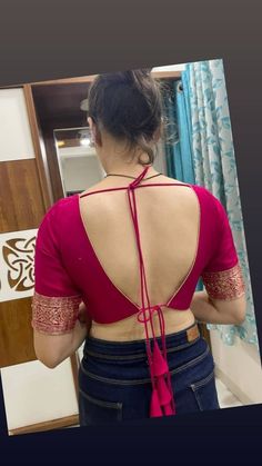 Belause Degine Back Neck Not, Assamese Blouse Design, Simple Saree Blouse Designs, Long Blouse Designs, Best Blouse Designs