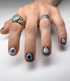 Cool Short Nail Ideas, Short Nails Men, Men With Painted Nails, Simple Funky Nails, Short Nail Designs Men, Men Gel Nails, Boy Nail Art, Boys Nail Art, Nail Designs Men