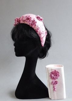 Dutch design rainbow pink halo hat with or without matching bag sinamay with high quality lace Bridal 2023, Kate Middleton Hats, Floral Fascinator, Floral Fascinators, Pink Halo, Anthurium Flower, Pearl Bridal Headband, Sinamay Hats, Fascinator Headband