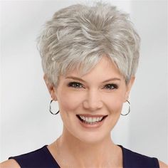 Category:Synthetic Wig; Gender:Women's; Wig Type:Natural Wigs; Occasion:Daily Wear,Party / Evening,Vacation,Birthday,Christmas Gifts; Age Group:Adults; Color Shade:Silver; Hair Material:Synthetic Hair; Cap Construction:Machine Made; Texture:Curly; Length:Short; Features:Soft,Fluffy,Comfortable,Fashion,Easy to Carry; Heat Resistant:Yes; Listing Date:12/12/2023; Cap Circumference:; Front to Back:; Nape of Neck:; Side to Side Across Forehead:; Side to Side Over Top:; Temple to Temple Across Back:; Curly Pixie Cut, Wig Curly, Curly Pixie Cuts, Soft Fashion, Curly Pixie, Natural Wigs, Wig Short, Nape Of Neck, Beautiful Wigs