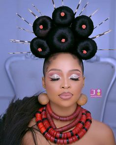 Black Hair Show Hairstyles, Afro Hair Art, Bantu Knot Hairstyles, Braided Crown, Exotic Hairstyles, Beautiful Bridal Hair, Dramatic Hair, Bridal Hair Inspiration, Hair Creations