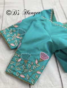 Light Green Aari Work Blouse, Maggam Work Blouse Designs Latest For Pattu Sarees, Simple Embroidery Designs Blouse, Aari Work Blouse Simple Design, Maggam Designs, Pink Blouse Designs, Magam Work, Maggam Blouse