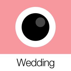 a camera with the words wedding on it