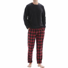 This Men's Pyjamas Sets 1 or 2 pack loungewear set features a fleece top crafted from 100% polyester drop needle micro fleece, weighing at 160gsm. The check flannel pants are made of 100% cotton yarn dyed, clocking in at 160gsm. Both pieces contain an elastic waist with draw strings as well as two side pockets for added convenience. Top 100% polyester drop needle micro fleece 160gsm Men's Pyjamas Sets Check Flannel Pants 100% cotton yarn dyed 160gsm Elastic waist with draw strings Two side pocke Rwby Oc, Pyjamas Set, Pyjama Sets, Comfortable Pajamas, Fleece Pajamas, Cotton Bottoms, Loungewear Set