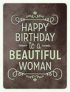 a happy birthday to a beautiful woman with the words'happy birthday to a beautiful woman '