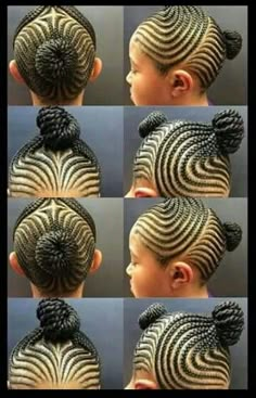 Momma Tattoo, Kids Cornrow Hairstyles, Braid Styles For Girls, Toddler Braided Hairstyles, Cute Natural Hairstyles, Shaved Hair Designs