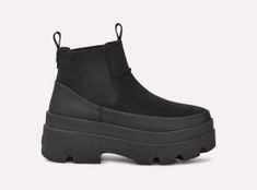 Sporty Leather Platform Boots, Platform Chelsea Boots Outfit, Black Ugg Boots Outfit, Chelsea Outfit, Chelsea Boot Outfit, Ugg Platform, Ugg Boots Outfit, Chelsea Fans, Black Ugg Boots