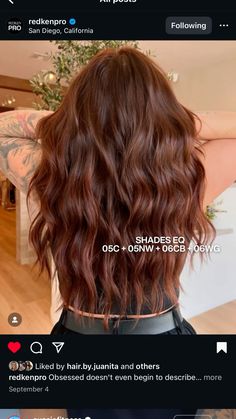 Shades Eq Red Formulas, Redken Shades Eq Formulas, Shades Eq Formulas, Color Formulas, Redken Shades, Hair Color Formulas, Redken Shades Eq, Red Heads, Hair Red