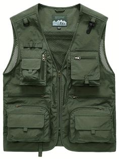 Introducing our Men's Breathable Cargo Vest, perfect for all your outdoor activities this summer. Crafted from high-quality Polyamide material, this sleeveless vest is designed to keep you cool and comfortable during your adventures. Whether you're hiking, camping, or simply enjoying a weekend BBQ, this versatile vest is a must-have for any man on the go. Benefits: Stay cool and comfortable: The breathable Polyamide material ensures that you stay cool and comfortable, even on the hottest summer days. Versatile design: With plenty of pockets to store your essentials, this cargo vest is perfect for outdoor activities such as hiking, fishing, and camping. Easy care: Simply toss this vest in the washing machine or take it to the dry cleaners for easy care and maintenance. Stylish and practical Cargo Vest, Gym Essentials, Super Saver, Dry Cleaners, Workout Sets, Summer Black, Sleeveless Vest, In Summer, Active Wear For Women