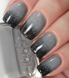 Grey Nail Designs, Gray Nails, Colorful Nail Designs, Winter Nail Designs, Beautiful Nail Designs, Dipped Nails, Gorgeous Nails, Nail Color, Fall Nails