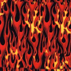 a red and black background with flames in the form of wavy lines on it's surface