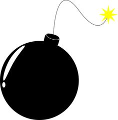 a black and white christmas ornament with a yellow star on the top hanging from it's side