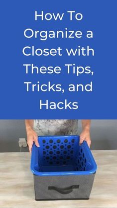 Today I'm sharing some of my favorite tips, tricks, and hacks on how to easily organize a closet. Diy Small Storage Ideas, Craft Storage Ideas Diy, Window Space Ideas, Small Bathroom Closet Organization, Creative Storage For Small Spaces, Storage Ideas For Small Closets, Closet Organization Baskets, Kitchen Closet Organization, Room Redecorating Ideas