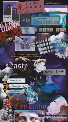 a collage of images with words and pictures