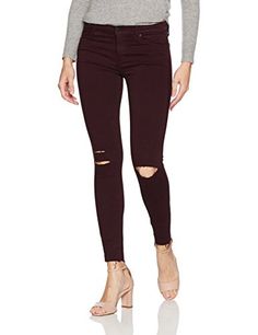 Black Orchid Women's Noah Ankle Fray Jean Flannel Lined Jeans, Frayed Jeans, Black Orchid, Jeans Online, Womens Jeans, Black Denim, Black Jeans