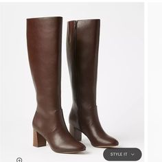 These Are So Cute! Worn Inside For A Christmas Party Once, No Marks And Damage So Stil Perfect. These Are Amazing And Usually Really Expensive! High Knee Boots Outfit Party, Tall Heeled Boots, Knee Boots Outfit, Leather Heeled Boots, Boot Brands, Boots Outfit, Tall Boots, Shoes Heels Boots, New Season