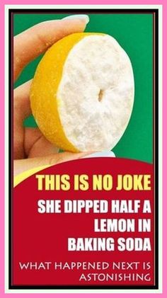 this is no joke she dipped half a lemon in baking soda what happened next is astounding